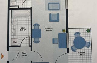 Wohnung mieten in Haunstetter Straße 54 1/2, 86343 Königsbrunn, 1-Zimmer Wohnung mit Balkon in Königsbrunn