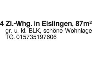 Wohnung mieten in 73054 Eislingen, 4.-Zi.-Whg.Eislingen