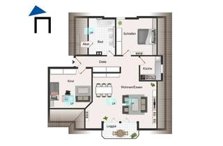 Wohnung kaufen in 61197 Florstadt, Schöne helle 3 Zimmer-Dachgeschoß Studiowohnung
