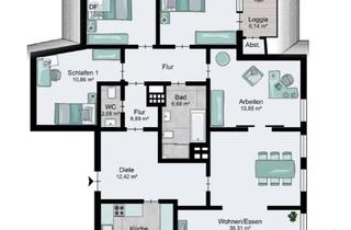 Wohnung mieten in Weserstr. 56, 28757 Vegesack, Großzügige 5,5-Zimmer-Wohnung mit Balkon in Bremen-Vegesack
