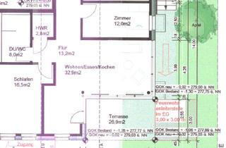 Wohnung mieten in 73614 Schorndorf, 4-Zimmer Erdgeschosswohnung mit Garten in schönem Wohngebiet in Schorndorf mit TG