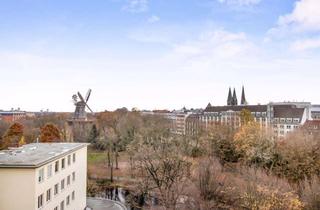 Wohnung kaufen in 28195 Altstadt, Bremen-Mitte; gut geschnittene 1 Zimmerwohnung mit Loggia an den Wallanlagen mit Panoramablick