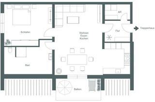 Wohnung mieten in 56288 Kastellaun, Neubau, zentral, offenes Raumkonzept, EBK, Balkon, Tiefgarage, Aufzug, barrierefrei