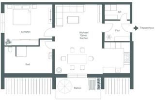 Wohnung mieten in Marktstraße, 56288 Kastellaun, Neubau, zentral, offenes Raumkonzept, EBK, Balkon, Tiefgarage, Aufzug, barrierefrei, Grünfläche