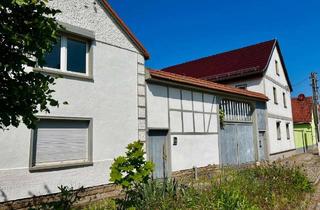Bauernhaus kaufen in 99189 Elxleben, INTERESSANTES IMMOBILIEN-PAKET! Bauernhof mit 2 EFH, Nebengebäude und Scheune