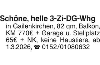 Wohnung mieten in 74542 Braunsbach, Gailenkirchen: Schöne, helle 3-Zimmer DG-Wohnung