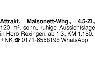 Wohnung mieten in 72160 Horb, Attrakt. Maisonett-Whg.