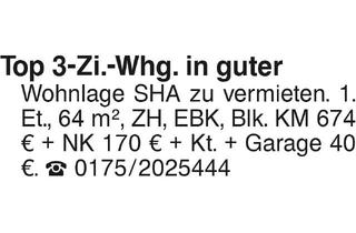 Wohnung mieten in 74523 Schwäbisch Hall, Top 2 1/2-Zi. Whg.