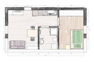 Wohnung mieten in 48653 Coesfeld, Single Wohnung mit 34m², teilmöbliert am Rande von Coesfeld