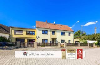 Haus kaufen in 04861 Torgau, 1-2-Familienhaus mit großem Garten und Obstgehölz | Idyllische Lage! | Glasfaser | Brunnen & Garagen