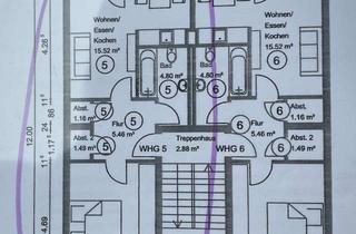 Wohnung mieten in 68219 Rheinau, Erstbezug nach Sanierung: 2 Zi.-Wohnung im 3. OG in Mannheim Rheinau