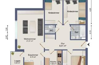 Wohnung mieten in 49090 Haste, 4 Zimmer Wohnung in Osnabrück-Haste