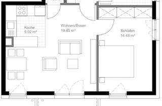 Wohnung mieten in 64646 Heppenheim, Neuwertige, möblierte, barrierefreie 2,5-ZKB mit Balkon und Tiefgarage