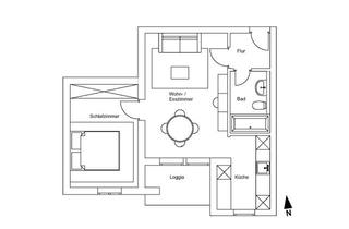 Wohnung mieten in Weingarter Straße 15, 88255 Baienfurt, Helle 2-Zimmer-Wohnung mit Balkon in Baienfurt mit TG-Stellplatz