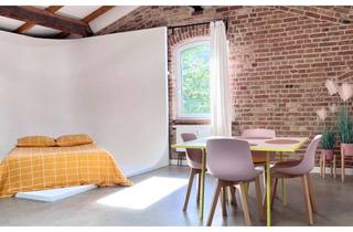 Immobilie mieten in Münsterlandstraße, 10317 Lichtenberg, Studio-Loft Rummelsburg - 1-Zimmerwohnung als Loft mit Internet, TV, Küche, Doppelbett, Du