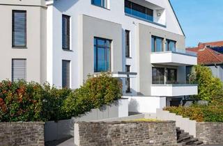 Penthouse kaufen in 53177 Bad Godesberg, Penthouse in klarer Architektur, Petersbergblick, zwei Terrassen und Tiefgarage