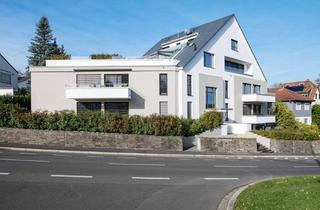 Penthouse kaufen in 53177 Bad Godesberg, Penthouse in klarer Architektur, Petersbergblick, zwei Terrassen und Tiefgarage