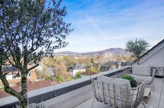 Penthouse kaufen in 53177 Bad Godesberg, Klimatisiertes Penthouse in klarer Architektur mit Petersbergblick, zwei Terrassen und Tiefgarage