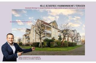Wohnung kaufen in Preußenstraße 43 WE238, 04289 Probstheida, Sofort bezugsfreie 3-Raum-Wohnung mit 2 Terrassen im Leipziger Südosten