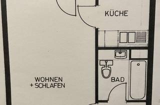 Wohnung mieten in Mainstraße 38, 50996 Rodenkirchen, Moderne 1-Zimmer Wohnung im 11. OG mit Balkon in Köln-Rodenkirchen