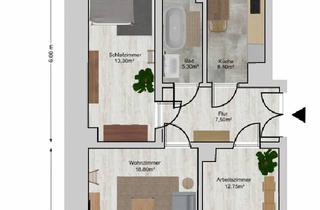 Wohnung mieten in Antonienstraße, 04229 Kleinzschocher, 3-Zimmer Wohnung mit Balkon in Leipzig-Kleinzschocher