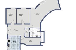 Wohnung mieten in 67269 Grünstadt, Erstbezug nach Sanierung 3-Zimmer Wohnung am Stadtpark