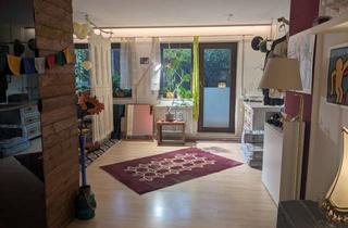 Immobilie mieten in 86163 Hochzoll, Möblierte Souterrain-Wohnung nahe Kuhsee – 40 m², Terrasse, 570 € warm