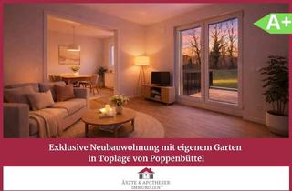 Wohnung mieten in 22399 Poppenbüttel, Exklusive Neubauwohnung mit eigenem Garten in Toplage von Poppenbüttel