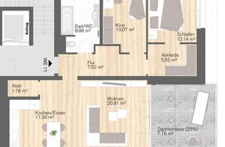 Penthouse kaufen in Kaßbergstraße 14, 09112 Kaßberg, KfW-40 Penthouse am Kaßberg – 100.000 € KfW-Darlehen zu 0,01 % möglich