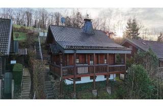 Haus kaufen in 57439 Attendorn, Finnisches Blockbohlenhaus mit Kamin, Keller & Listerblick