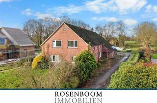 Haus kaufen in 26607 Aurich, Projektrealisierbarer Resthof mit genehmigtem Wohnkonzept und großzügigem Weideland!
