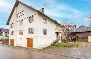 Haus kaufen in 76359 Marxzell, Marxzell / Burbach - Sanierungsobjekt mit Potential: Zweifamilienhaus, großes Grundstück und viel Platz für Handwerk