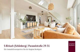 Wohnung kaufen in Parasolstraße 29, 70599 Schönberg, Schönberg: Exklusive 5-Zi.-Maisonette mit Dachterrasse, EBK mit Kochinsel & Parkett +++