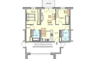 Wohnung mieten in Blumenstraße 25, 01689 Weinböhla, Schicke Neubau-3-Raum-WE in Weinböhla