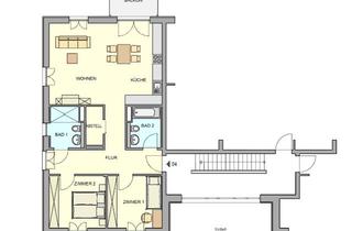 Wohnung mieten in Blumenstraße 25, 01689 Weinböhla, Großzügige Neubau-3-Raum-WE in Weinböhla