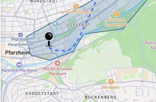 Wohnung mieten in Gymnasiumstr. 73-79, 75175 Oststadt, 1,5-Zimmer Wohnung mit Balkon im 3. OG in Pforzheim Oststadt