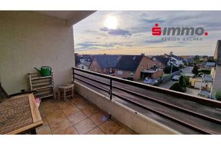 Wohnung kaufen in 52146 Würselen, Bezugsfreie 4-Zimmerwohnung mit Westbalkon und Fernblick zwischen Morsbach und Teutsiedlung