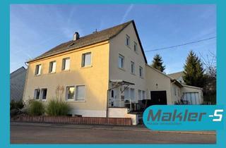 Haus kaufen in 55758 Mackenrodt, Modernisiertes Zweifamilienhaus mit gr. Garten-Ant., Garagen, Anbau als Lager m. Ausbaupotenzial