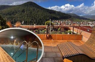 Wohnung mieten in Rosshaldeweg 15, 72270 Baiersbronn, Schwarzwaldwohnung mit Schwimmbad und Ausblick in Baiersbronn (voll möbliert)