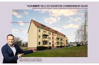 Wohnung kaufen in Schmiedestraße 20b WE03, 04519 Rackwitz, Charmante 3-Raumwohnung mit Balkon im Leipziger Norden!