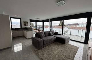 Penthouse mieten in Bachstraße 28, 70839 Gerlingen, Möbliertes Penthouse Neubauzustand 3,5 Zi große Gartenanlage Stadtmitte Gerlingen (Erdwärmepumpe)