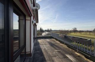 Penthouse mieten in 70825 Korntal-Münchingen, Penthouse Wohnung mit großer Dachterrasse, Aussichtslage mit Sonnenuntergang, EBK