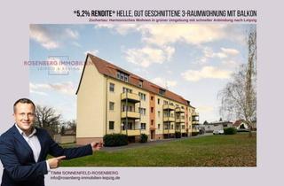 Wohnung kaufen in Schmiedestraße 20b WE03, 04519 Rackwitz, Charmante 3-Raumwohnung mit Balkon im Leipziger Norden!