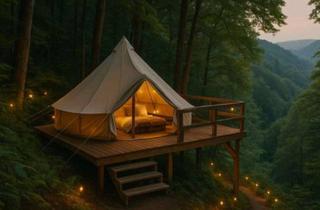 Grundstück zu kaufen in Kellerberg 3a, 09328 Lunzenau, Baugrundstück mit Panoramablick Märchenwald am Hang