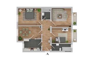 Wohnung kaufen in 68219 Rheinau, Kapitalanleger aufgepasst!Attraktive 4-Zimmer-Wohnung, ideal als Studenten-WG oder zur Selbstnutzu