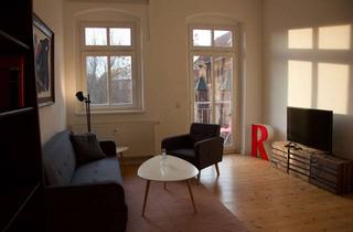 Wohnung mieten in Kadiner Straße 14, 10243 Friedrichshain (Friedrichshain), Heller 3-Zimmer-Altbau in Friedrichshain, alle Zimmer getrennt begehbar, 2 Westbalkone