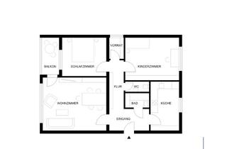 Wohnung kaufen in 71642 Ludwigsburg, Privatverkauf einer 3-Zimmer Wohnung im 2. OG in Ludwigsburg