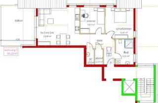 Wohnung mieten in 88447 Warthausen, Helle 3-Zimmer Dachgeschosswohnung mit Balkon in Warthausen