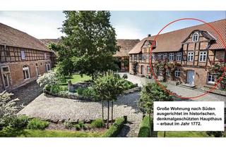 Wohnung mieten in Im Winkel, 38312 Börßum, Fantastische, zweigeschossige Wohnung (226 qm) auf traumhaftem, denkmalgeschütztem Vierseitenhof
