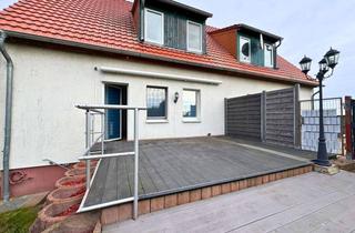 Haus mieten in 14822 Linthe, Doppelhaushälfte mit Garten und Terrasse